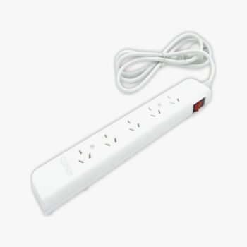 Zapatilla con 5 tomas con tecla de encendido y 1,5 mts de cable