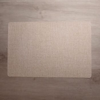 Plato de sitio individual de pvc beige melange Recto de 45 x 30 cm