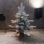 arbolito nevado base arpillera