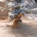 arbolito nevado base arpillera