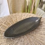 Bandeja de madera pluma / hoja chica de 27 x 10 cm