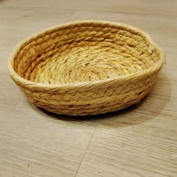 Cesto redondo de seagrass grande de 21 cm