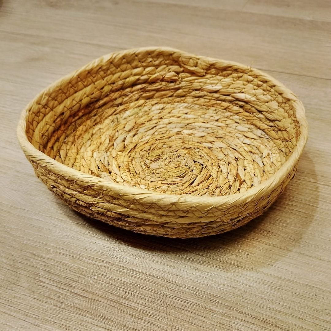 cesto de seagrass mediano 19 x 4,5 cm