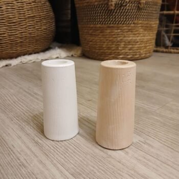 Florero de cemento pintado modelo Denver de 5 x 10 cm