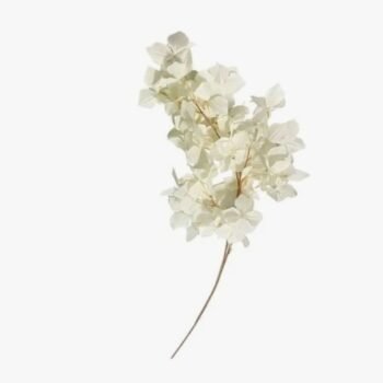 Rama de flores blancas artificiales de 92 cm
