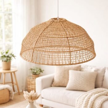 Colgante artesanal modelo Marbella 60 x 30 cm hilo kraft