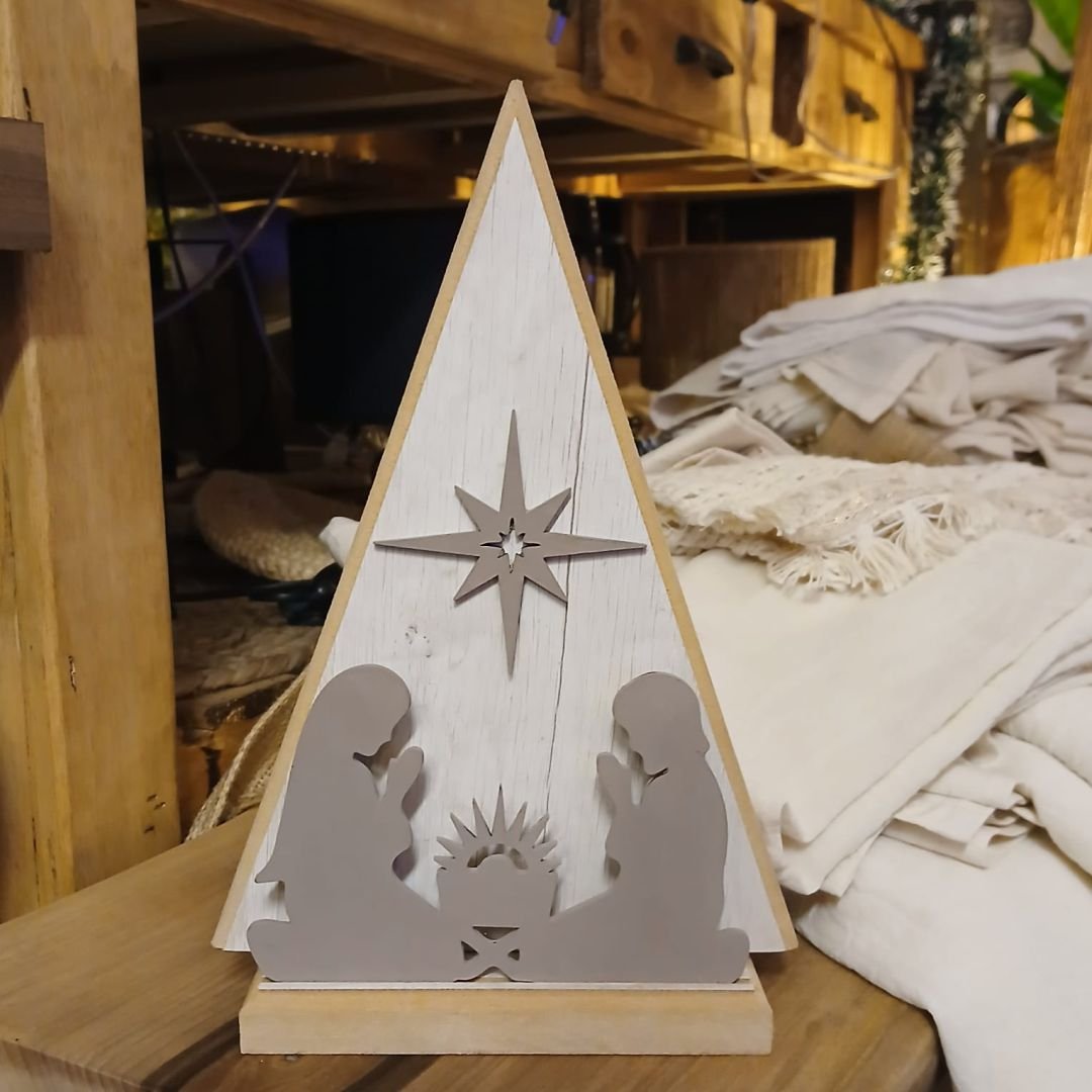 pino pesebre 28 cm gris