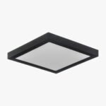 plafon yarlux cuadrado 12 w negro
