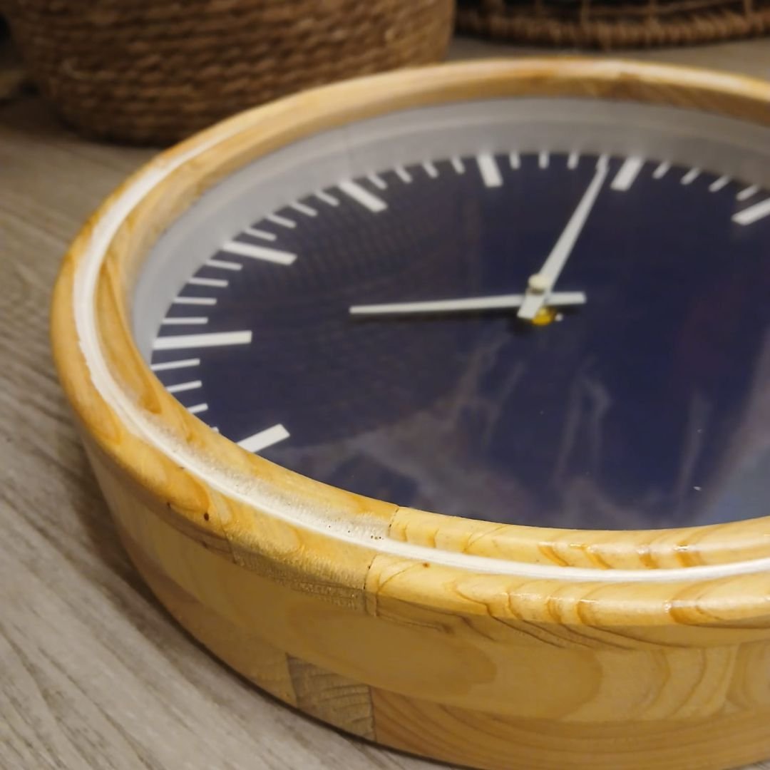 reloj madera macizo l161