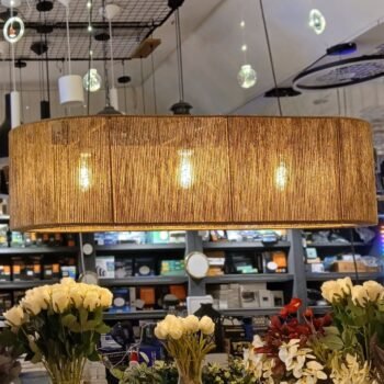 Colgante artesanal modelo Lotus 120 cm en hilo de yute