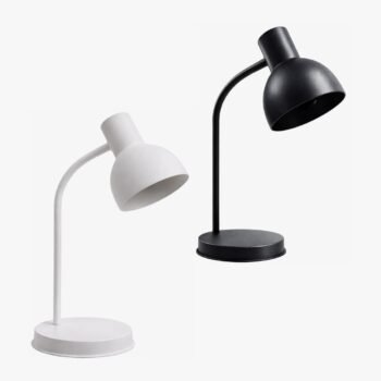 Velador de metal brazo flexible base redonda modelo Palau de 45 cm