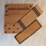 Felpudo de fibra de coco con base de pvc de 75 x 25 cm