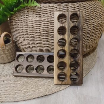 Huevera de guayubira para 12 huevos de 30 x 12 cm