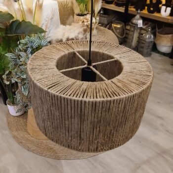 Colgante artesanal de yute natural modelo Neem de 40 cm