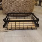 organizador hierro madera