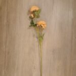 Rama de rosas color naranja artificial de 65 cm