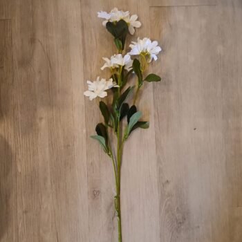 Rama de flores blancas artificiales de 77 cm