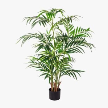 Planta artificial decorativa estilo palmera de salon de 145 cm en maceta