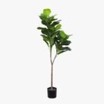 Planta artificial estilo Pandurata de 130 cm en maceta