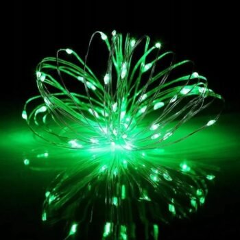 Hilo Led de 30 luces x 3 mts luz verde