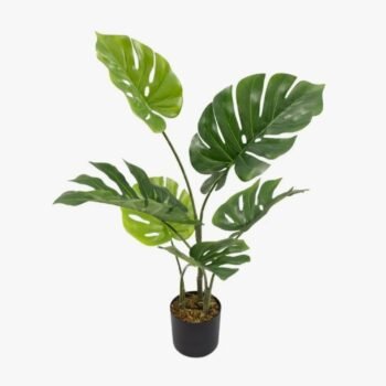 Planta artificial estilo Monstera de 75 cm en maceta