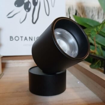 Aplique de techo spot 1 foco COB 7w negro de 8 x 5 cm - Trefi