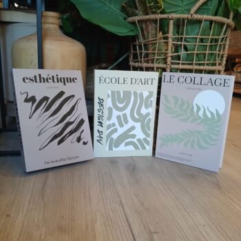 Set x2 cajas decorativas estilo libro falso de 25 x 18 x 3 cm