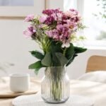 Ramo de flores lilas artificiales de 50 cm