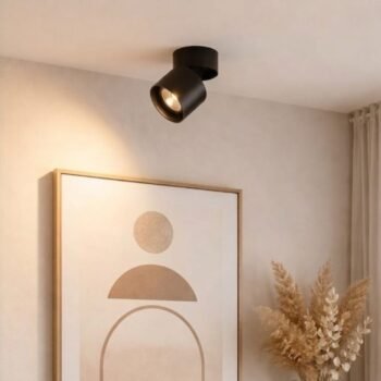 Aplique de techo spot 1 foco COB 7w negro de 8 x 5 cm - Trefi