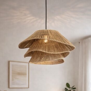 Colgante artesanal modelo Unica de yute de 45 x 28 cm