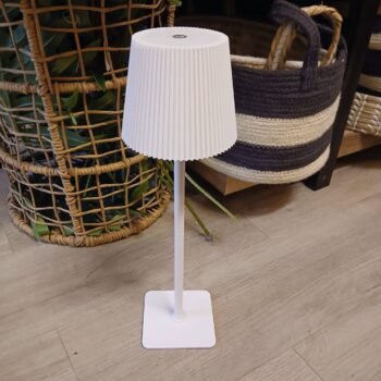 Velador de mesa escritorio led recargable blanco