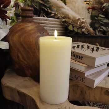 Velon / Vela led mediana de 10 x 10 x 20 cm