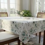 Mantel modelo Eucalipto antimanchas de 1,4 x 2,5 mts