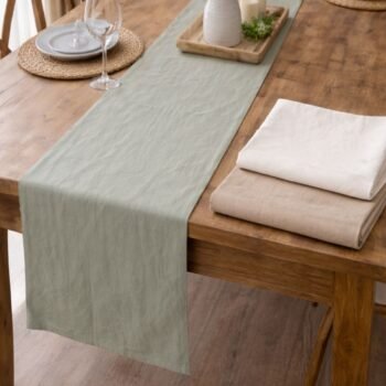 Camino de gasa de algodon liso varios colores de 2,60 x 50 cm