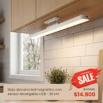 Home Sale: Bajo alacena led magnético con sensor recargable USB - 30 cm