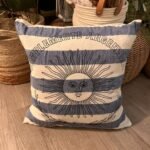 Almohadon rayado Argentina de 40 x 40 cm