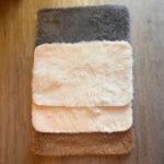 Alfombra para baño antideslizante pelo largo de 60 x 40 cm