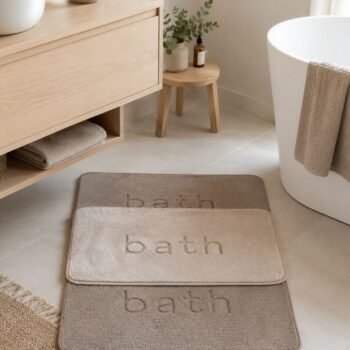 Alfombra de baño suave antideslizante Bath de 60 x 40 cm