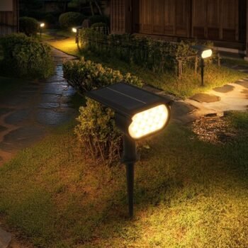 Spot estaca solar 2w para exterior luz calida