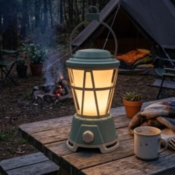 Farol camping Led portátil recargable verde