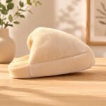 Pantuflon / pantuflas en polar super soft color crudo varios talles