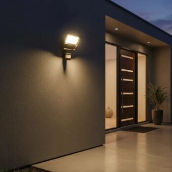 Reflector Led con sensor de Mov. 20w luz calida equivalencia 150w Osram