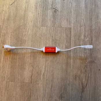 Enchufe rectificador de corriente para manguera de tira Led Cob Flex 220v