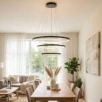 Lampara colgante de techo Led minimalista 3 aros