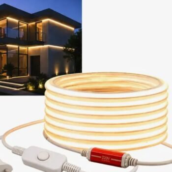 Kit Neon COB 220v de 10 mts con enchufe rectificador y tecla calido
