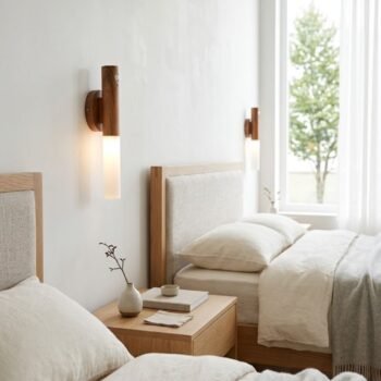 Lampara palito led magnética con sensor recargable simil madera