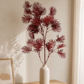 Rama de hojas rojizas artificiales de 104 cm