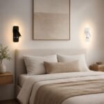 Aplique de pared rectangular blanco o negro modelo Modern 3 tonos