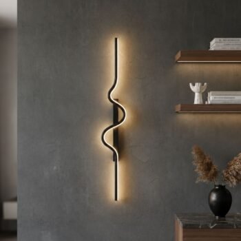 Aplique difusor led minimalista Modern Wave de 60 cm