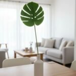Vara hoja de monstera calada artificial de 62 cm